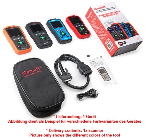 iCarsoft V1 für Alfa Romeo Fiat Profi Diagnosegerät OBD2 Diagnose Fehler lesen löschen ABS Airbag...
