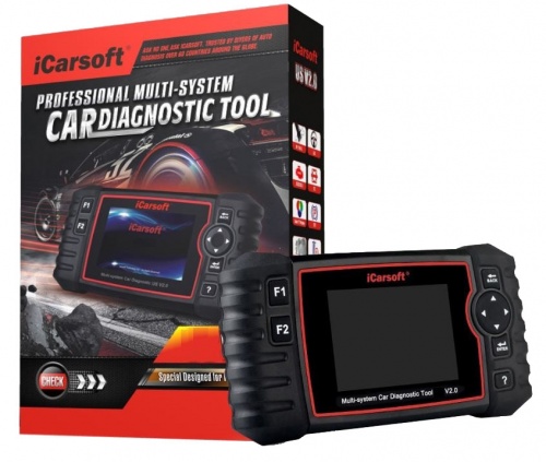 iCarsoft EU Pro V2 Diagnose für europäische Fahrzeuge Motor Getriebe ABS Airbag inkl. Servicereset