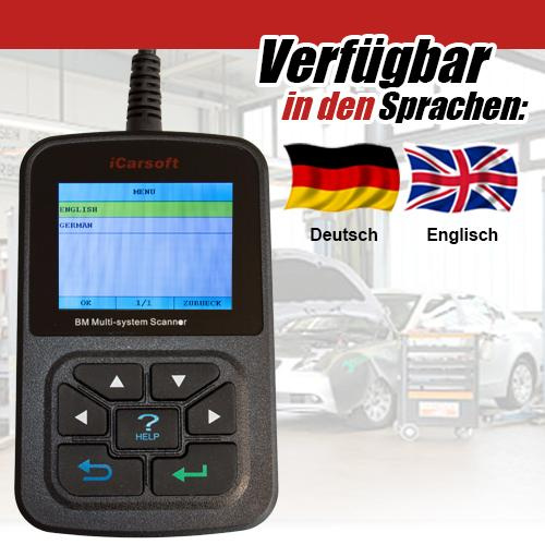 iCarsoft i810 Diagnosegerät universelle für fast alle KFZ Marken und Modelle
