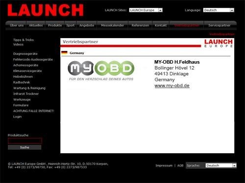 Launch APK2 Reader Diagnosegerät für Motor Getriebe ABS Airbag universell