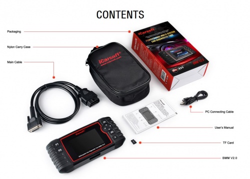 iCarsoft V2 für Opel & Vauxhall Profi Diagnosegerät OBD 2 ABS Airbag Service EPB uvm.