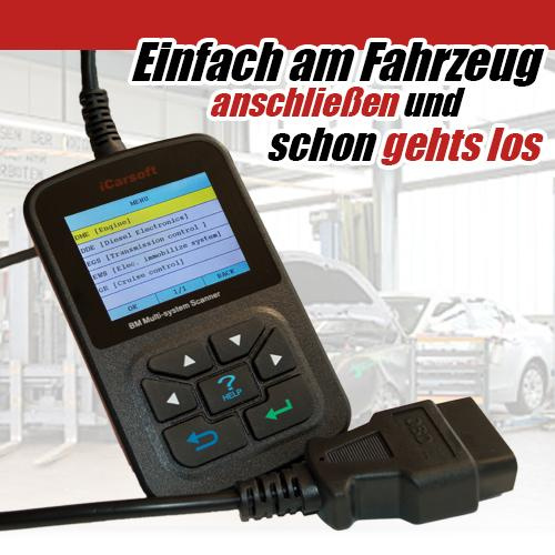 iCarsoft i810 Diagnosegerät universelle für fast alle KFZ Marken und Modelle