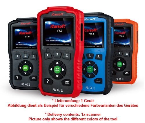 iCarsoft V1 für Ford Holden Profi Diagnosegerät OBD 2 Diagnose ABS Airbag uvm.