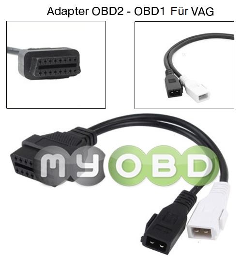 Adapter OBD2 auf 2x2 für ältere VAG Fahrzeuge (VW Audi Seat Skoda)