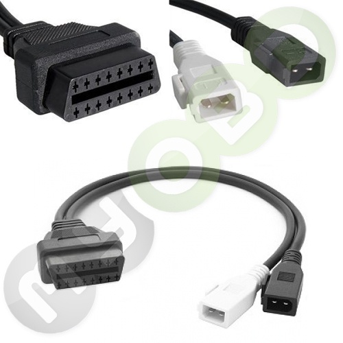 Adapter OBD2 auf 2x2 für ältere VAG Fahrzeuge (VW Audi Seat Skoda)