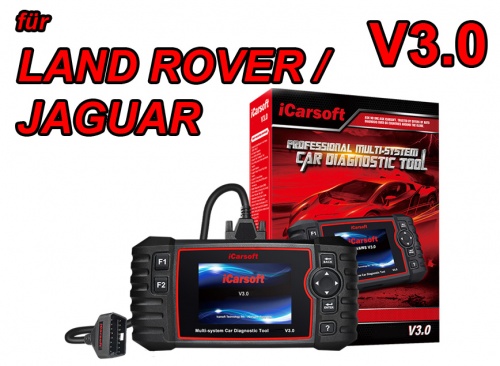 iCarsoft V3 für Land Rover & Jaguar Profi Diagnose Gerät Fehler lesen löschen Service ABS AIRBAG uvm
