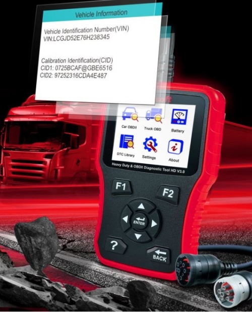 iCarsoft HD V3.0 Profi Diagnosegerät für LKW TRUCK Öl Service Diagnose ABS Airbag etc..