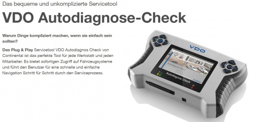 Continental Conti VDO Autodiagnos Check Airbag Service Motor Getriebe RDKS Bremse
